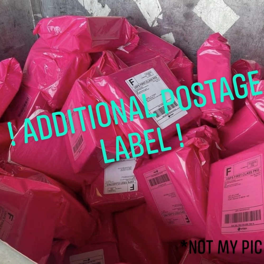 Additional Postage Labels For Any Purchases over 5 Pounds.